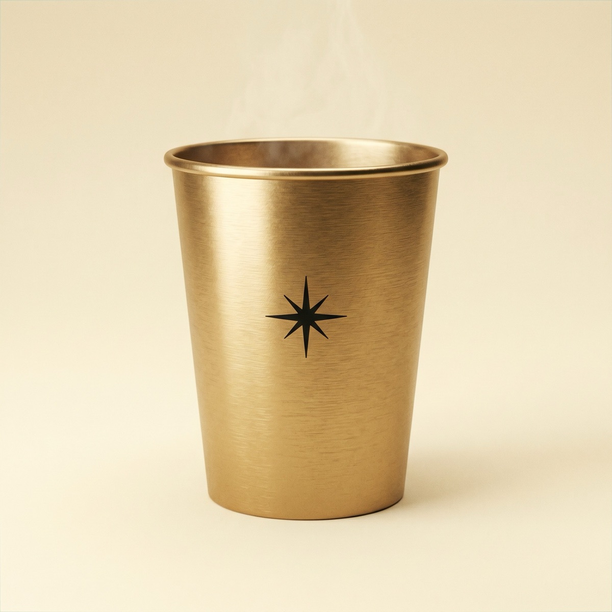 Brushed Gold & Silver Cups — custom printed by Wonderful Choice