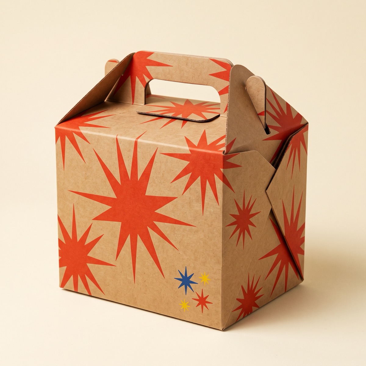 Square-Bottom To-Go — custom printed by Wonderful Choice